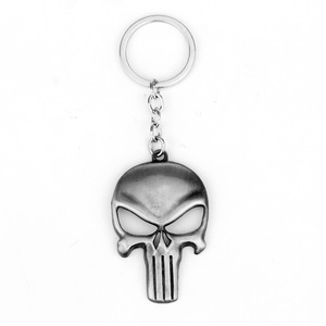 Porte-clés en alliage en forme de crâne avec logo Punisher anti-héros, ouvre-bouteille en forme d'os, cadeau d'Halloween, vente en gros - Product Image 5
