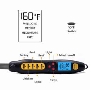 Termómetro <span class=keywords><strong>Digital</strong></span> electrónico para barbacoa, dispositivo de temperatura para fiesta al aire libre, con suministro de retroiluminación - Product Image 6