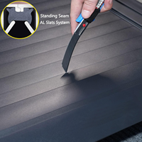 Couverture de benne de camion améliorée de 5,5 pieds avec boîte à outils pour Dodge Ram 1500 2017+, couvercle de benne rétractable imperméable pour pick-up