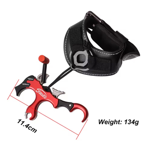 Composto Bow Aid Releaser 3/4 Dedos Hand Held Grip <span class=keywords><strong>Thumb</strong></span> Release Aids para Tiro com Arco e Seta - Product Image 2