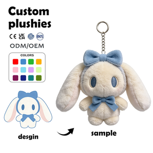 Llavero de Peluche de Conejo, Adorable Muñeco de Peluche, Llavero de Conejito <span class=keywords><strong>Esther</strong></span>, Colgante para Bolsa, Encantador Regalo de Cumpleaños para Niñas - Product Image 1