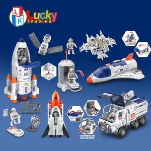 2023 DIY Rocket Ship Toys Space Shuttle Astronaut Educational Toys Space Exploration Vehicle Rocket Launch Science Set