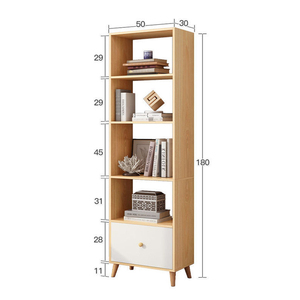 Estantería interior de diseño europeo moderno, fácil instalación y gran espacio de almacenamiento para <span class=keywords><strong>dormitorio</strong></span>, sala de estar y escuela - Product Image 6