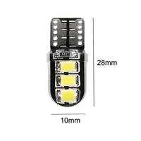Fehlerfreie W5W 6SMD 2835 LED T10 Glühbirne Lese- und Instrumentenbeleuchtung Blinker Fahrlicht Canbus Auto-Zubehör Neue Silikon-Kuppel Autolampe