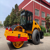 Rouleau vibratoire de marque chinoise de 14 tonnes avec tambour de 2130 mm de largeur, moteur Shangchai, système entièrement hydraulique pour le compactage de l'asphalte et du sol