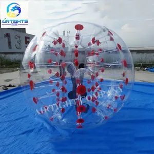 新款足球 zorb 好价格中国充气泡沫球与前窗