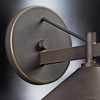 Lámpara de Pared Cónica de Estilo Industrial Minimalista Moderno, Aplique de Pared LED de Aluminio Impermeable para Jardín, Villa, Patio, Iluminación Exterior