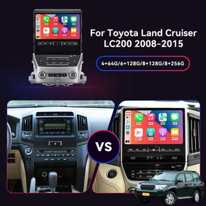 10 дюймов, Android 13, комплект для обновления салона автомобиля для Toyota Land Cruiser LC200 LC300 2008-2021, видеоплеер - Product Image 4