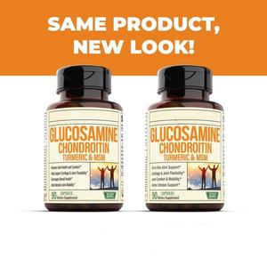 Capsules <span class=keywords><strong>de</strong></span> <span class=keywords><strong>glucosamine</strong></span>, chondroïtine et MSM au curcuma en marque privée OEM pour adultes - Product Image 2