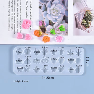 MIXWARES Full Size & <b>Mini</b> Earrings & Pendant Shaped Eco-Friendly Silicone Mold Food Grade Baking Mould for Cake & <b>Chocolate</b> - Product Image 2