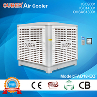 Refroidisseur d'air par évaporation industriel monté sur le toit, système de watercooling 18000m 3/h, pour l'usine