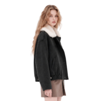 Manteau matelassé d'hiver pour femme, uni, col en fausse fourrure, fermeture boutonnée, chaud, OEM ODM, vente en gros
