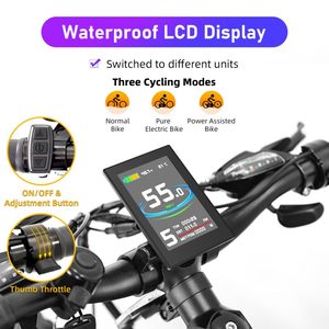 Bici Elettrica da <span class=keywords><strong>Spiaggia</strong></span> con Pneumatici Larghi, Motore Posteriore Brushless 750W/1000W, Moto Elettrica da Cross - Product Image 5
