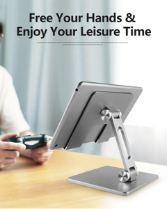 2025 nhà máy Bán buôn máy tính để bàn kim loại giữ máy tính có thể điều chỉnh chiều cao hợp kim nhôm gấp Tablet Đứng - Product Image 3