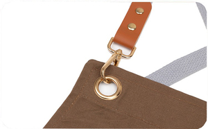 ผ้ากันเปื้อนแบบปรับได้ใช้ได้ทั้งชายและหญิงผ้ากันเปื้อนผ้าใบกันน้ำสำหรับห้องครัวร้านอาหารร้านค้าใช้สำหรับเชฟบริกรทำอาหาร - Product Image 6