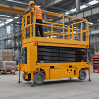 Plateforme élévatrice à ciseaux électrique sur chenilles de 8 m de long GS0507TL, capacité de 230 kg, avec extension de 600 mm pour la maintenance des bâtiments