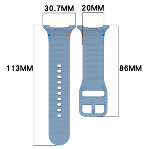 2025Nouveau bracelet de montre en Silicone pour <span class=keywords><strong>Samsung</strong></span> <span class=keywords><strong>Galaxy</strong></span> <span class=keywords><strong>Watch</strong></span> 8 Bracelet Sport classique <span class=keywords><strong>46mm</strong></span> 40/44mm Bracelet de montre Bracelet à breloques - Product Image 5