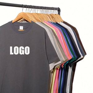 Design 300 Grams Cotton <b>T</b>-shirt Plain High Quality <b>T</b>-shirts 100% Cotton Custom Logo O Neck Tshirts for Men - Product Image 5