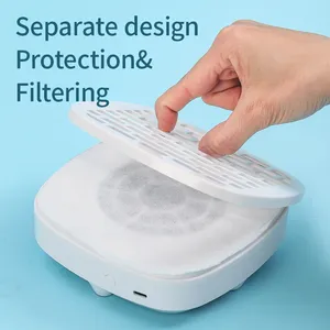 Mini aspirateur à poussière pour ongles, ventilateur extracteur pour machine de manucure, puissant nettoyeur à vide pour ongles avec filtre en papier amovible, équipement pour ongles - Product Image 6