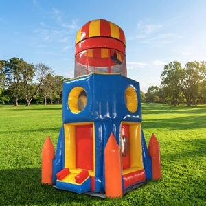 WINSUN Maison de jeu gonflable <span class=keywords><strong>pour</strong></span> enfants, thème fusée spatiale, jeux de carnaval sportifs <span class=keywords><strong>pour</strong></span> événements et locations de fêtes <span class=keywords><strong>pour</strong></span> enfants - Product Image 1