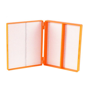 <b>Plastic</b> Pathological Histology Microscope <b>Slide</b> Box With Lid And Dividers For Lab Storage - Product Image 4