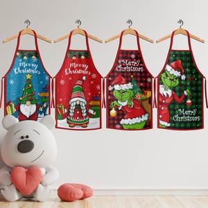 HL-336 Tabliers de cuisine amusants de Noël pour femmes et hommes, tabliers de <span class=keywords><strong>chef</strong></span> réglables - Product Image 2
