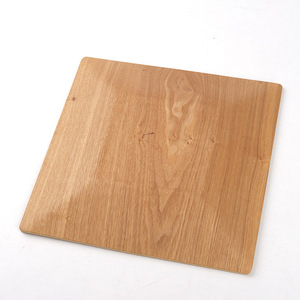 Plateau à fruits carré concave en bois 26x26x2cm pour usage résidentiel, couleurs authentiques - Product Image 2