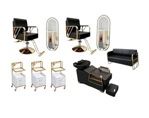 kModern hair salon, beauty salon furniture <b>set</b>, <b>barber</b> chair, shampoo bed, beauty cabinet, complete <b>set</b> of hair salon equipmentk - Product Image 1