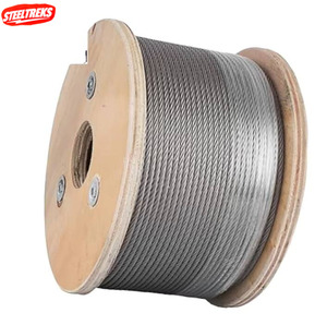 Outils de quincaillerie, câble de treuil en acier inoxydable 304 316, câble de treuil 7x7 7x19, câble en acier <span class=keywords><strong>pour</strong></span> clôture, voile d'ombrage, <span class=keywords><strong>plante</strong></span> <span class=keywords><strong>grimpante</strong></span>, corde à linge - Product Image 1