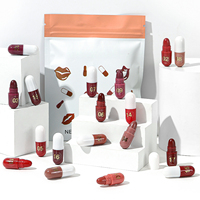 Ensemble de rouges à lèvres en capsule 18 couleurs, best-seller, longue tenue, imperméable, non collant, mini rouge à lèvres mat, vente en gros transfrontalière