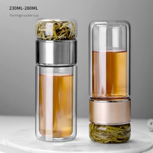 Botella de Agua de Doble Pared con Infusor de Té, Diseño Minimalista, 250 ml, Ecológica, para Fiestas y Uso al Aire Libre, Puerto de Shenzhen - Product Image 5