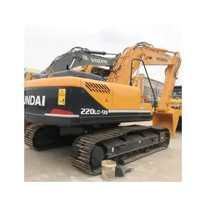Excavadora usada Hyundai 220-9s a la venta en Shanghai equipo de excavación con cargador fabricado en Corea 2019
