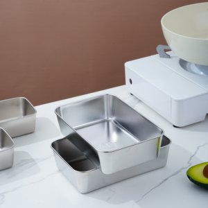 Caja de conservación de alimentos <span class=keywords><strong>Rectangular</strong></span> de acero inoxidable 304, caja de almacenamiento para preparación de Almuerzo - Product Image 2