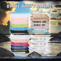 Écharpes en satin personnalisées pour la future mariée, décorations pour enterrement de vie de jeune fille, anniversaire, fête prénuptiale, mariage