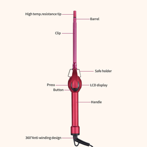 Fer <span class=keywords><strong>à</strong></span> <span class=keywords><strong>friser</strong></span> professionnel personnalisé en tourmaline <span class=keywords><strong>à</strong></span> haute chaleur, <span class=keywords><strong>machine</strong></span> <span class=keywords><strong>à</strong></span> <span class=keywords><strong>friser</strong></span> les cheveux bouclés avec 65w - Product Image 3