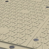 4x8 plastique hdpe piste route tapis de sol temporaire utrl matériau durable hdpe tapis de protection du sol