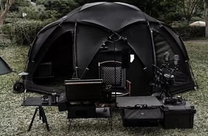 Offre Spéciale dôme tente d'observation des étoiles noir personnalisé tissu tente sphérique extérieur 6-8 personnes <span class=keywords><strong>Camping</strong></span> étanche anti-soleil balle tente - Product Image 5