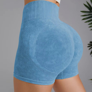 <span class=keywords><strong>Leggings</strong></span> Fitness a vita alta da donna senza soluzione di continuità in Spandex con sedere Scrunch abbigliamento sportivo pantaloncini a compressione Casual per ragazze atletica all'ingrosso - Product Image 2
