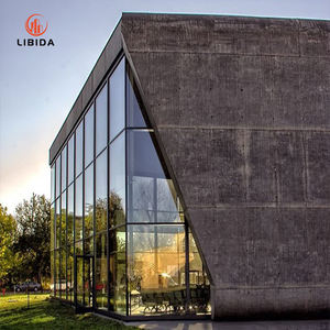 Pared cortina de aluminio y vidrio de diseño contemporáneo-Fachada <span class=keywords><strong>prefabricada</strong></span> unificada <span class=keywords><strong>para</strong></span> una instalación rápida - Product Image 1