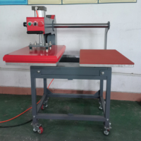Presse à chaud pneumatique semi-automatique ChengYi 3500W 16 x 24 pour sublimation intégrale de vêtements, double plateau, nouvelle génération