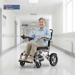 Fauteuil roulant pliable pour personnes âgées avec subvention <span class=keywords><strong>nationale</strong></span> Fauteuil roulant en acier pour hôpital - Product Image 5