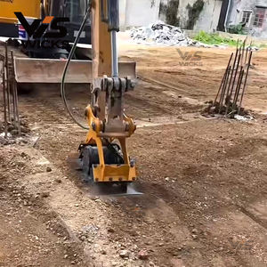 Wicks Hoog Rendement Hydraulische Plaatcompactor 23-30 Ton Graafmachines Zhejiang Oorsprong 900kg Gewicht Zwart/Gele Kleur 1 Motor - Product Image 6