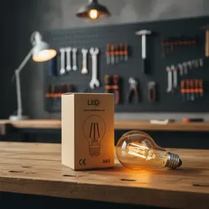 Ensemble de 6 ampoules LED en verre 4W 2700K Design vintage - Product Image 1