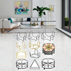 Soporte de Metal para Posavasos, Organizador de Metal para Posavasos Redondos y Cuadrados - Product Image 3