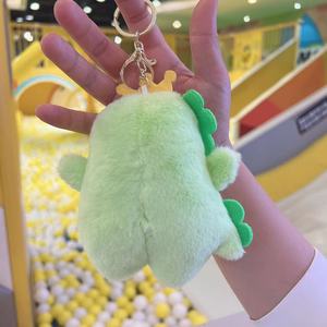 Dễ thương Khủng long đồ chơi sang trọng Keychain cặp vợ chồng nhỏ túi Mặt dây chuyền Búp bê nhồi bông đồ chơi Claw Máy Búp Bê Móc chìa khóa vòng - Product Image 6