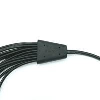 Câble d'alimentation adaptateur DC 5521 5.5x2.1 1 femelle vers 16 mâles avec blindage tressé et gaine en PVC, 2 broches 2.5mm, usage multifonction