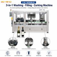 Machine automatique de remplissage et de ligature de bouteilles de champagne et de vin 2000BPH pour bouteilles de 330ml, 500ml, 650ml