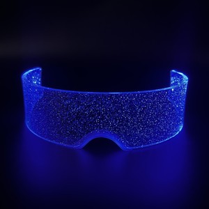 Lunettes <span class=keywords><strong>punk</strong></span> Gestational LED Technology Lunettes en acrylique brillant avec croix de fête de festival de musique pour les vacances de Noël - Product Image 2