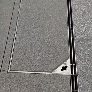 Système de drainage au sol en acier inoxydable pour matériaux de construction, gouttière en béton polymère pour l'aménagement paysager - Product Image 2