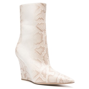 <span class=keywords><strong>Bottines</strong></span> sur mesure grande taille à bout pointu en cuir PU effet <span class=keywords><strong>serpent</strong></span>, <span class=keywords><strong>bottines</strong></span> à talon compensé pour femmes, fournisseur - Product Image 5